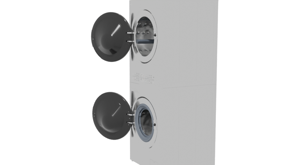 WK14WS6R Washer Dryer 3D Model - Professional 3D Model Render 13