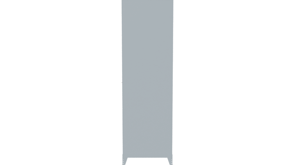 Sleek Metal Locker 3D Model - Professional 3D Model Render 2