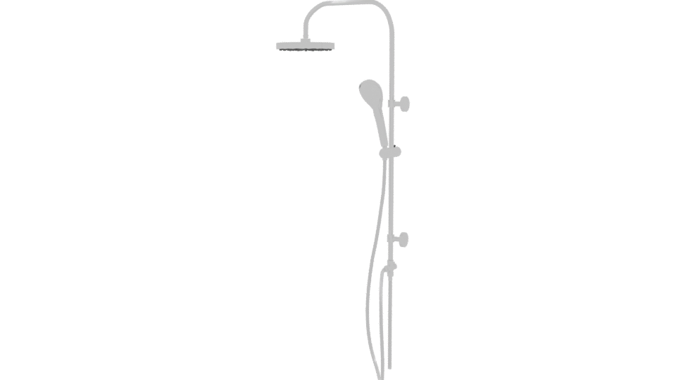 Modern Wall-Mounted Shower System - Professional 3D Model Render 3