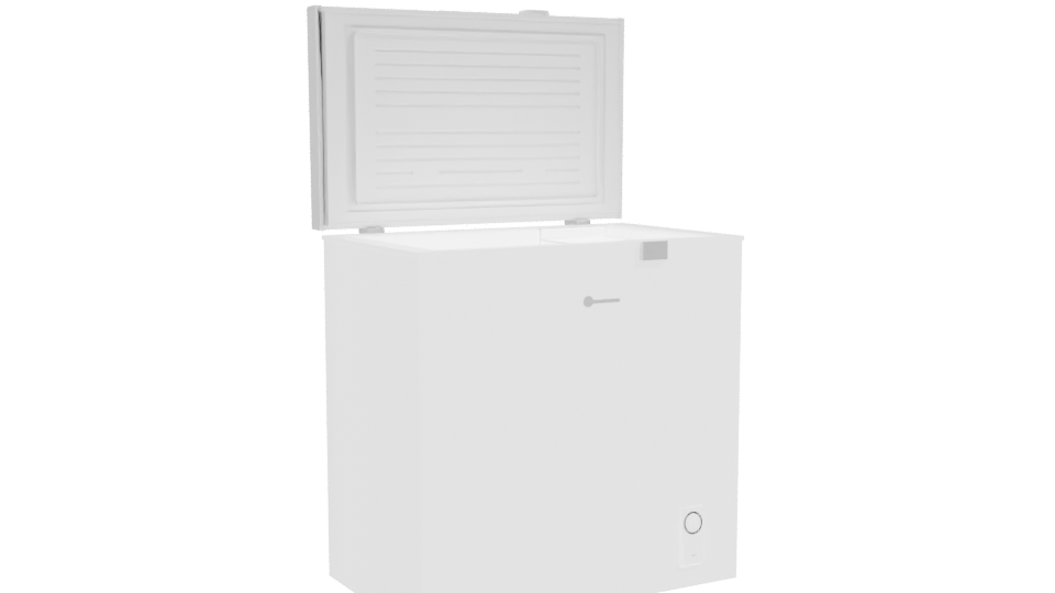 Compact Chest Freezer 3D Model - Professional 3D Model Render 10
