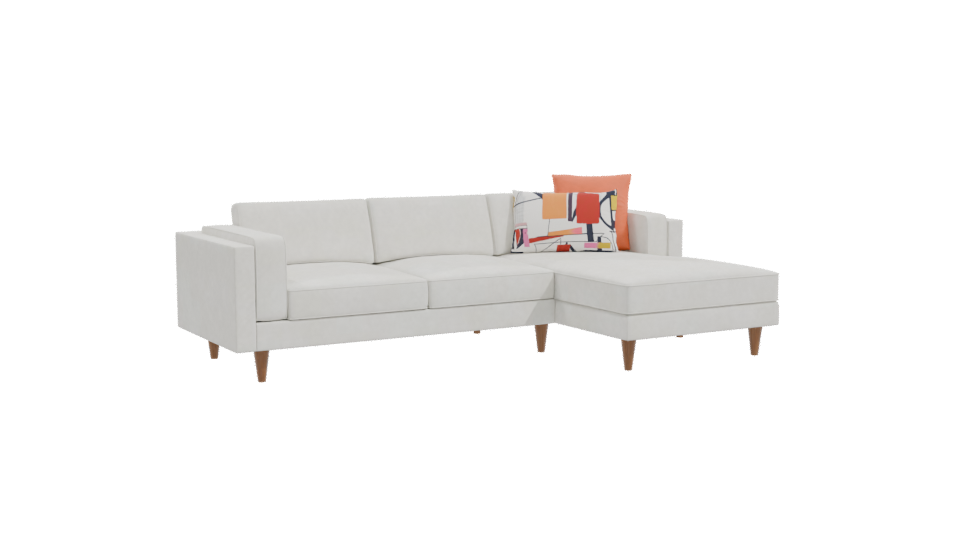 Modern Sectional Sofa 3D Model - Professional 3D Model Render 10