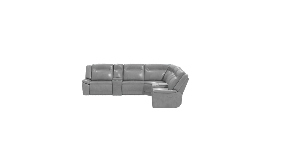 Contemporary Modular Leather Sofa 3D Model - Professional 3D Model Render 11