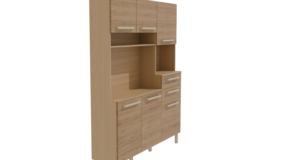 Modern Kitchen Cabinet 3D Model - Professional 3D Model Render 9