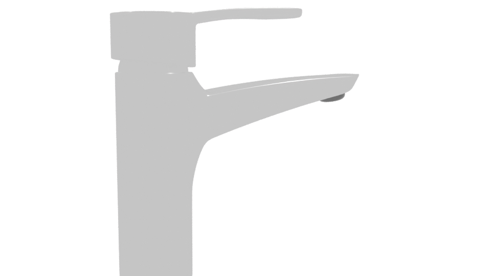 Sleek Modern Kitchen Faucet 3D - Professional 3D Model Render 10