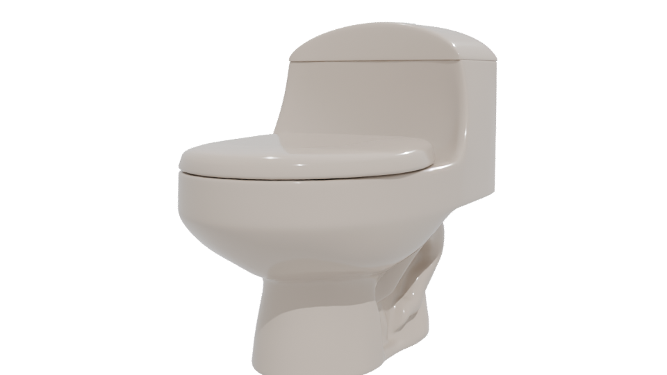 WC One Piece Montecarlo 6 Liters 3D - Professional 3D Model Render 12