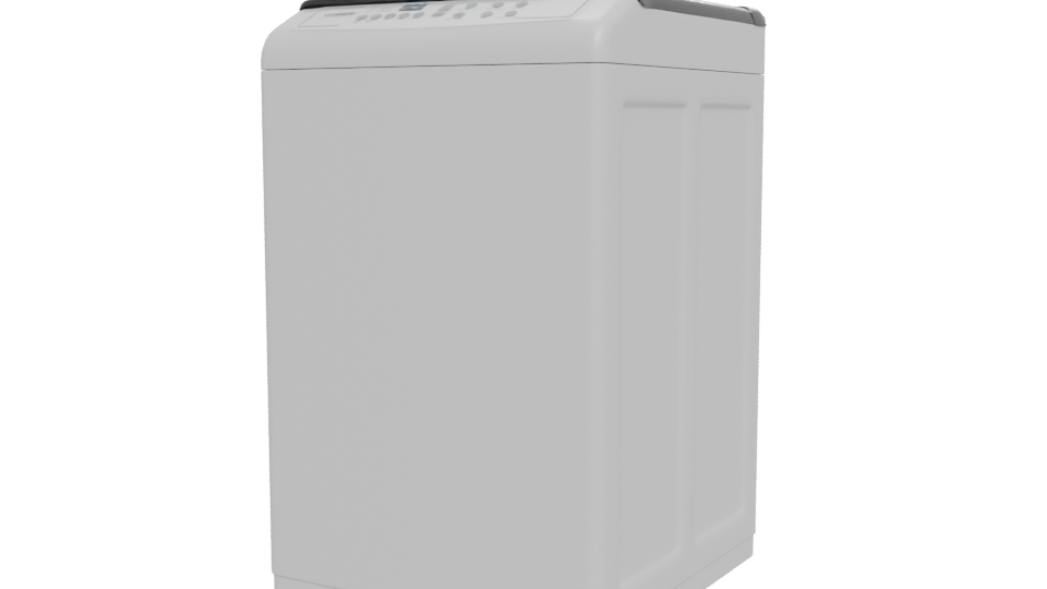 Compact Modern Washing Machine 3D - Professional 3D Model Render 12