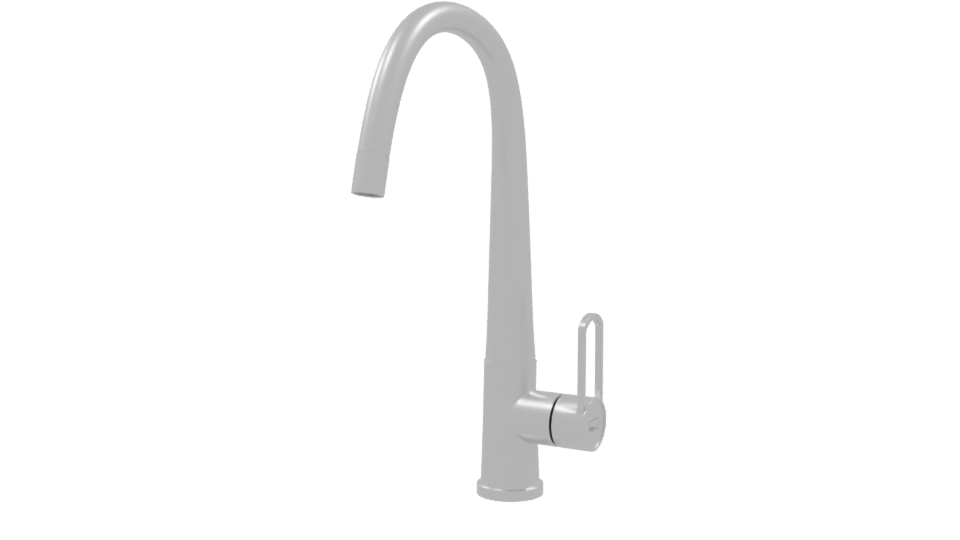 Sleek Kitchen Faucet Model - Professional 3D Model Render 9