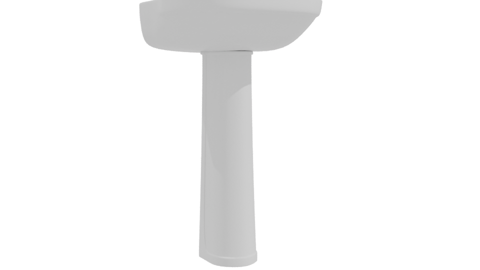 Elegant Pedestal Sink Model 3D - Professional 3D Model Render 10