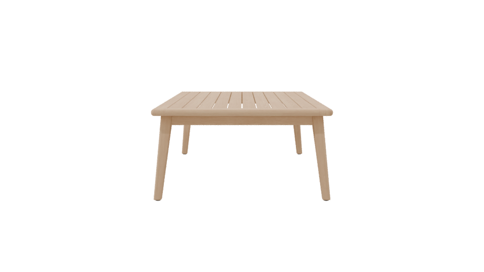 Sleek Modern Wooden Dining Table 3D Model - Professional 3D Model Render 8