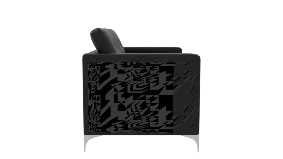 Stylish Blue Fabric Sofa 3D - Professional 3D Model Render 8