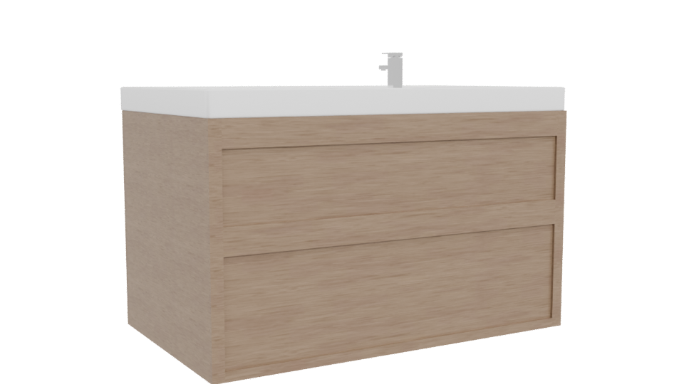Stylish Modern Freestanding Bathtub 3D Model - Professional 3D Model Render 4