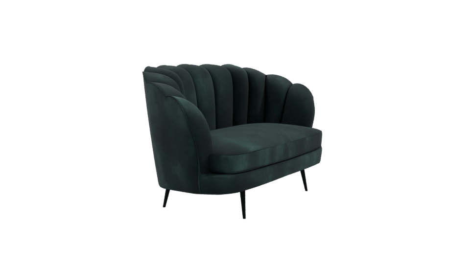 Elegant Green Sofa 3D Model - Professional 3D Model Render 9