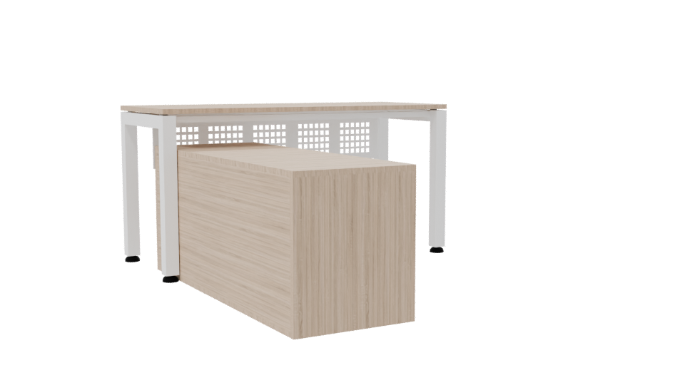 Stylish Office Desk Model 3D - Professional 3D Model Render 7