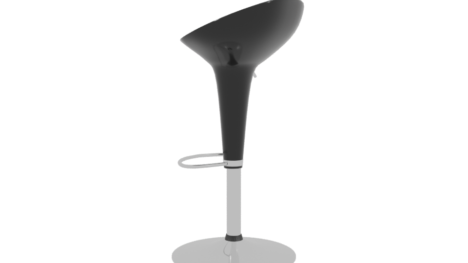 Stylish Modern Bar Stool 3D - Professional 3D Model Render 3