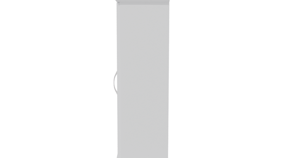 Elegant Glass Door Cabinet 3D - Professional 3D Model Render 2