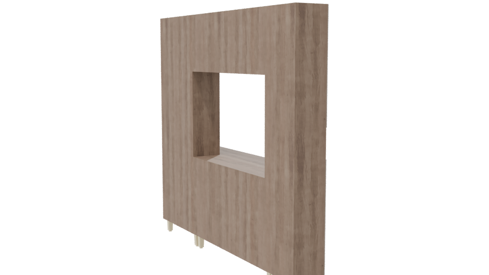 Stylish Modern Kitchen Cabinet Set - Professional 3D Model Render 7