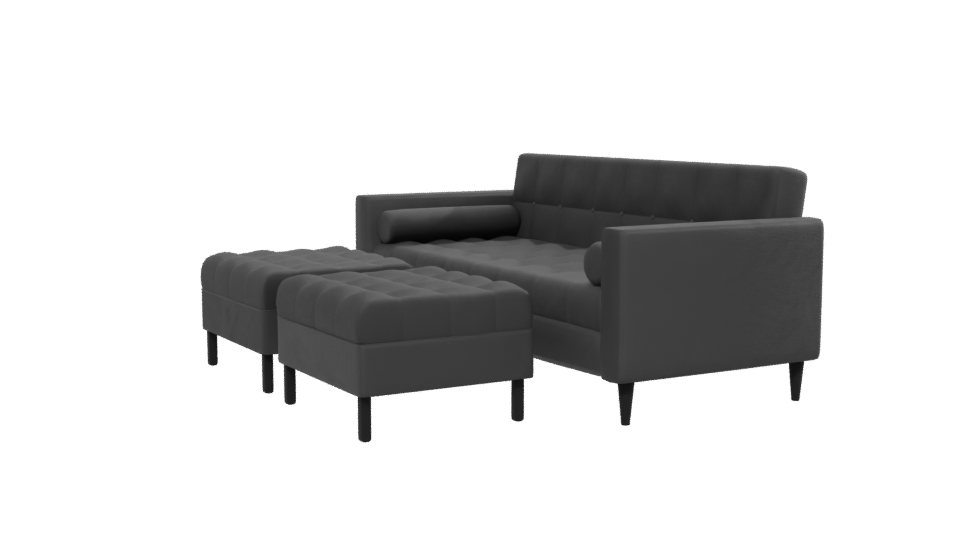 Stylish Modern Sofa Set 3D - Professional 3D Model Render 13