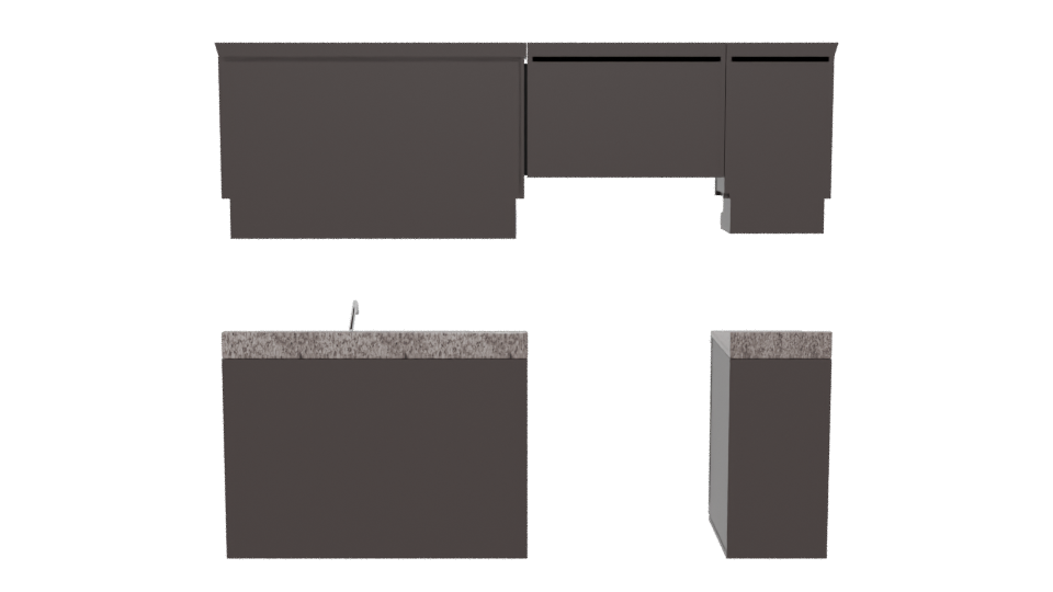 Stylish Modern Kitchen Set 3D - Professional 3D Model Render 5