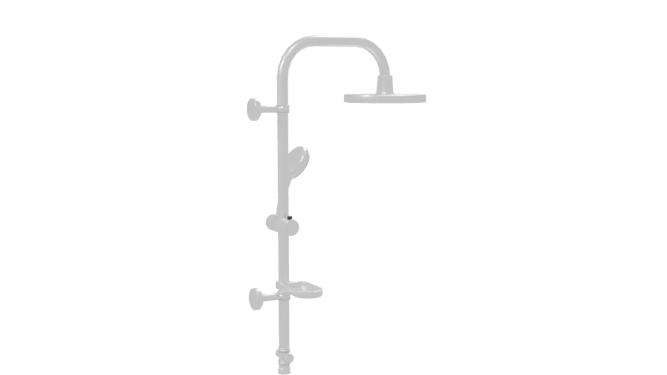 Sleek Shower System 3D Model - Professional 3D Model Render 7