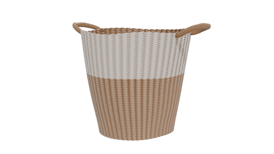 Stylish Woven Storage Basket 3D Model - Professional 3D Model Render 12