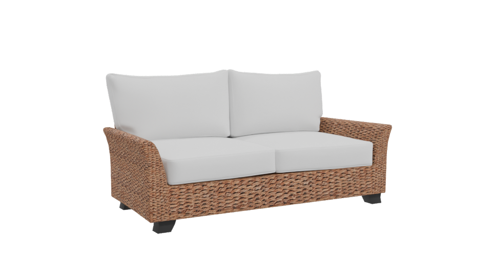 Stylish Outdoor Rattan Sofa 3D Model - Professional 3D Model Render 10