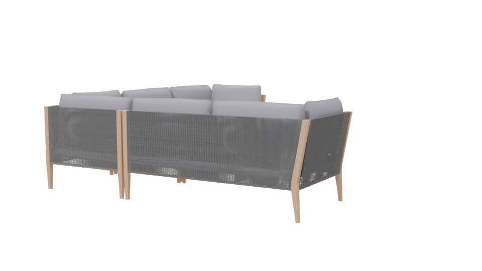 Stylish Outdoor Sectional Sofa 3D - Professional 3D Model Render 6