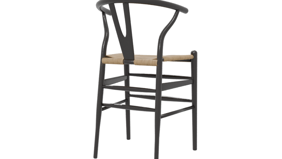 Stylish Wooden Chair Model - Professional 3D Model Render 6
