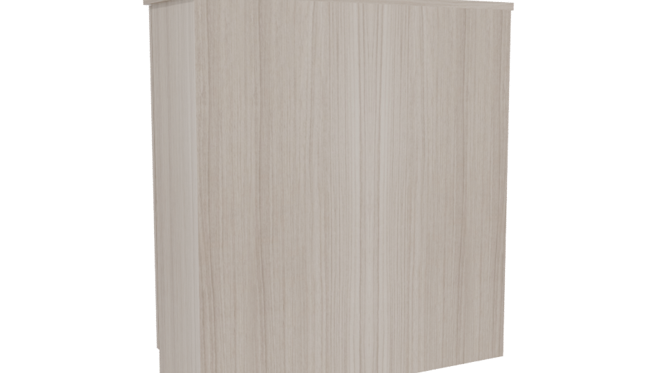 Modern Wooden Cabinet Model 3D - Professional 3D Model Render 4