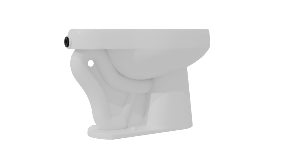 Minimalist Ceramic Bathroom Sink 3D Model - Professional 3D Model Render 7