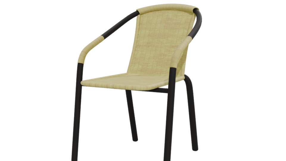 Stylish Outdoor Chair Model - Professional 3D Model Render 12