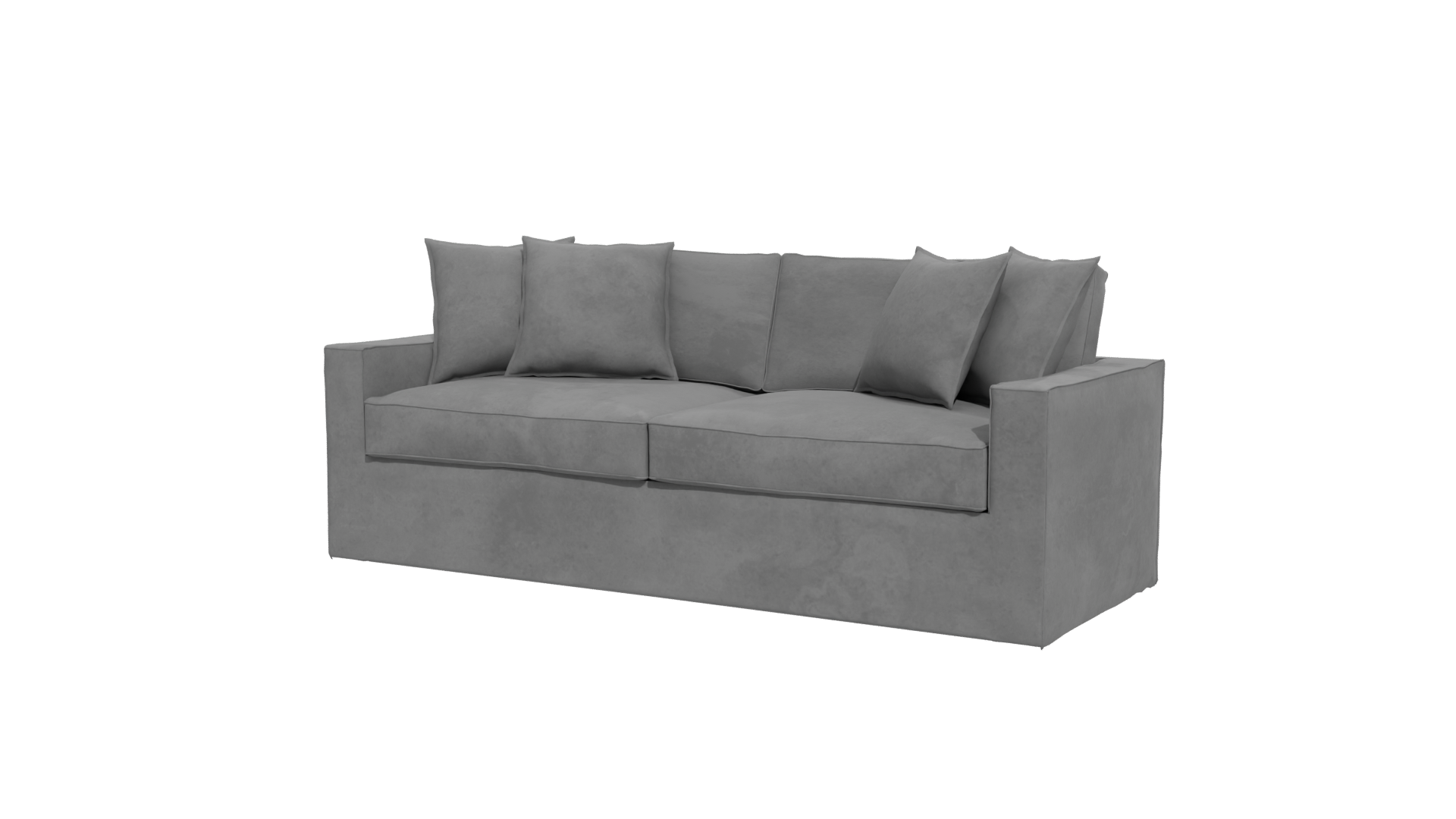 Stylish Modern Fabric Sofa 3D Model - Professional 3D Model Render 12