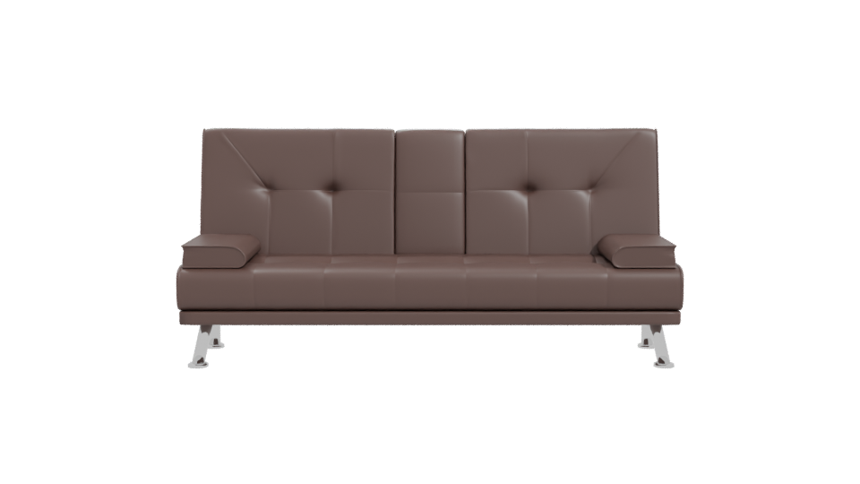 Stylish Brown Sofa Model 3D - Professional 3D Model Render 11
