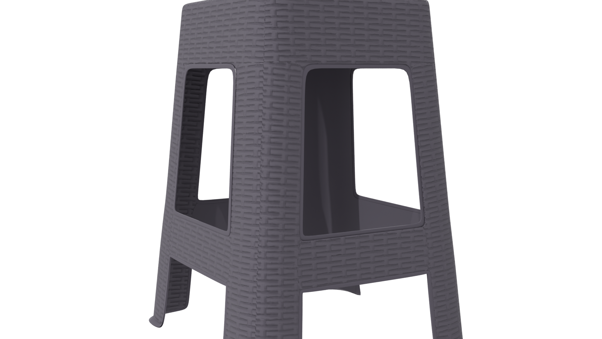 Stylish Plastic Stool 3D Model - Professional 3D Model Render 22