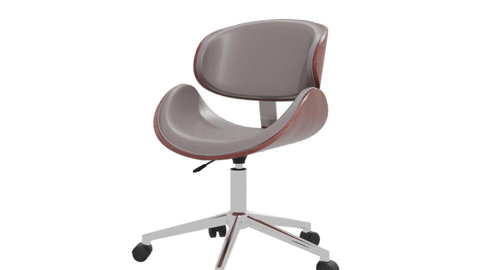 Stylish Modern Swivel Office Chair 3D Model - Professional 3D Model Render 12