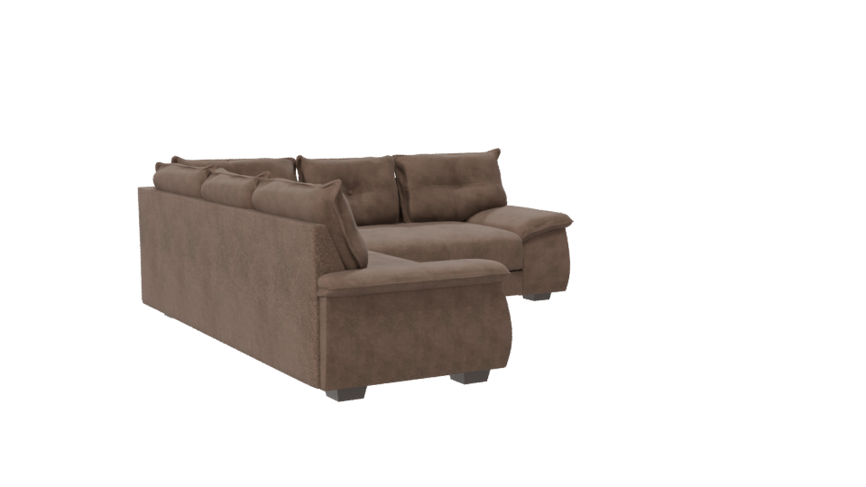 Stylish Sectional Sofa Model 3D - Professional 3D Model Render 7