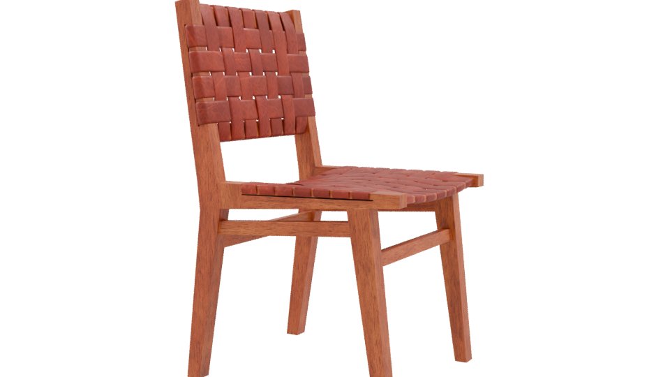 Stylish Woven Dining Chair 3D - Professional 3D Model Render 9