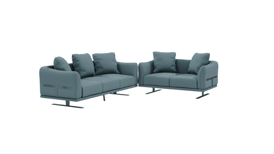 Stylish Modern Sectional Sofa 3D - Professional 3D Model Render 9