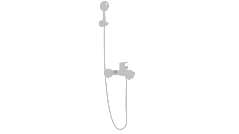 Sleek Modern Shower System 3D - Professional 3D Model Render 6