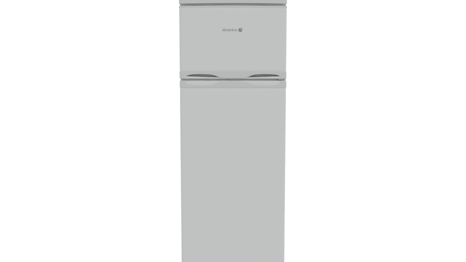 Stylish Top-Freezer Refrigerator 3D - Professional 3D Model Render 11