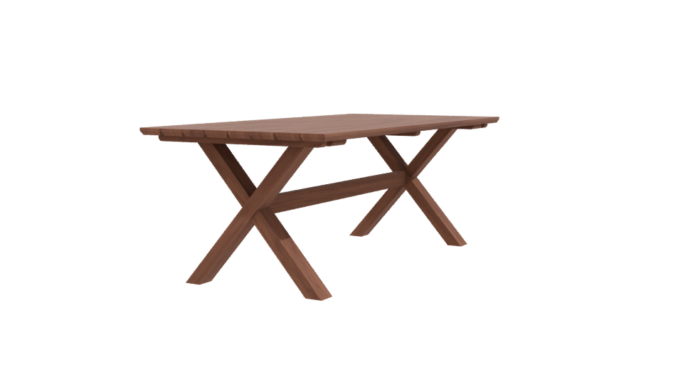 Kimberly Teak Dining Table 3D - Professional 3D Model Render 9