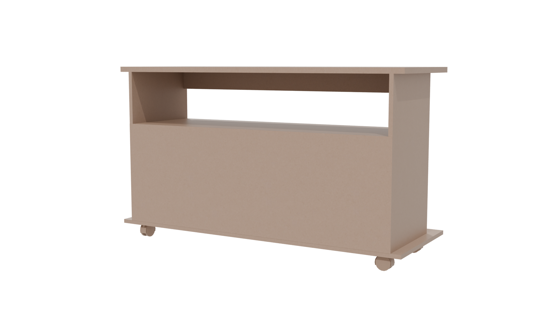 Modern Wooden Console Table 3D - Professional 3D Model Render 6