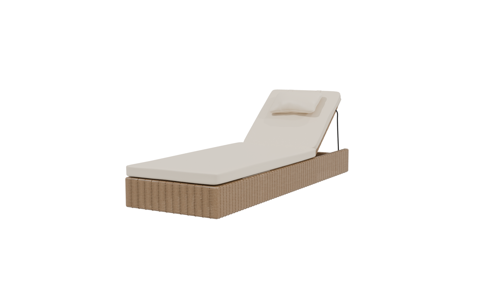 Stylish Outdoor Lounge Bed 3D - Professional 3D Model Render 18