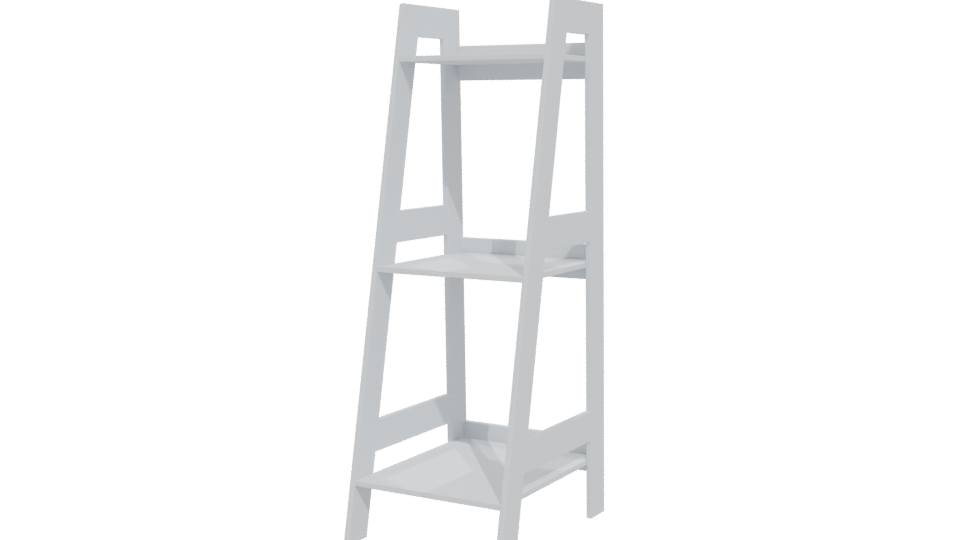 Minimalist Metal Shelf 3D Model - Professional 3D Model Render 12