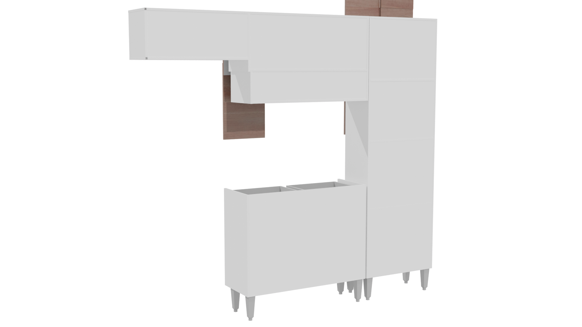 Stylish Modern Kitchen Cabinet 3D - Professional 3D Model Render 16