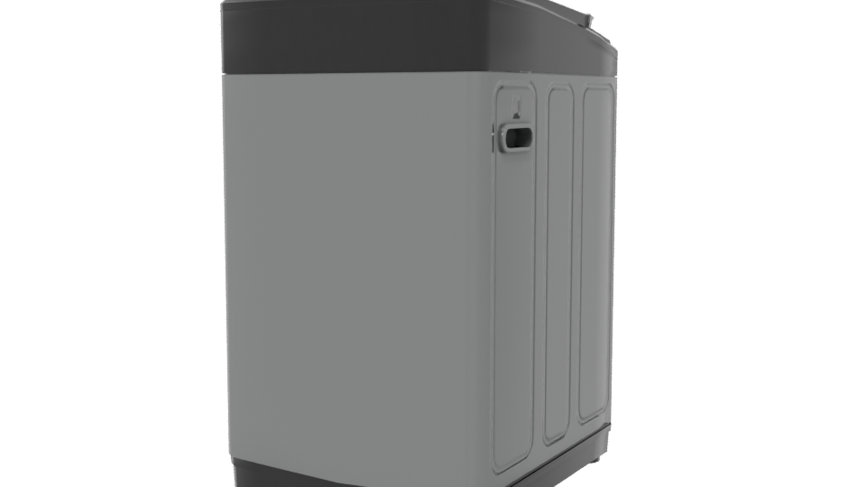 Stylish Top-Loading Washing Machine 3D - Professional 3D Model Render 6