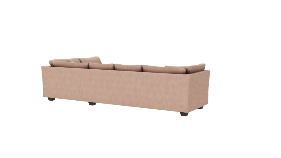 Comfortable Sectional Sofa Model - Professional 3D Model Render 6