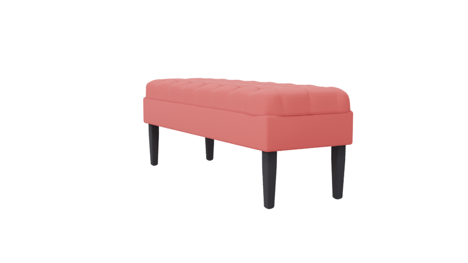 Stylish Upholstered Bench Model 3D - Professional 3D Model Render 7