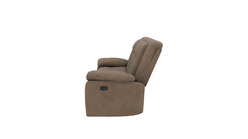 Contemporary Reclining Sofa 3D Model - Professional 3D Model Render 2