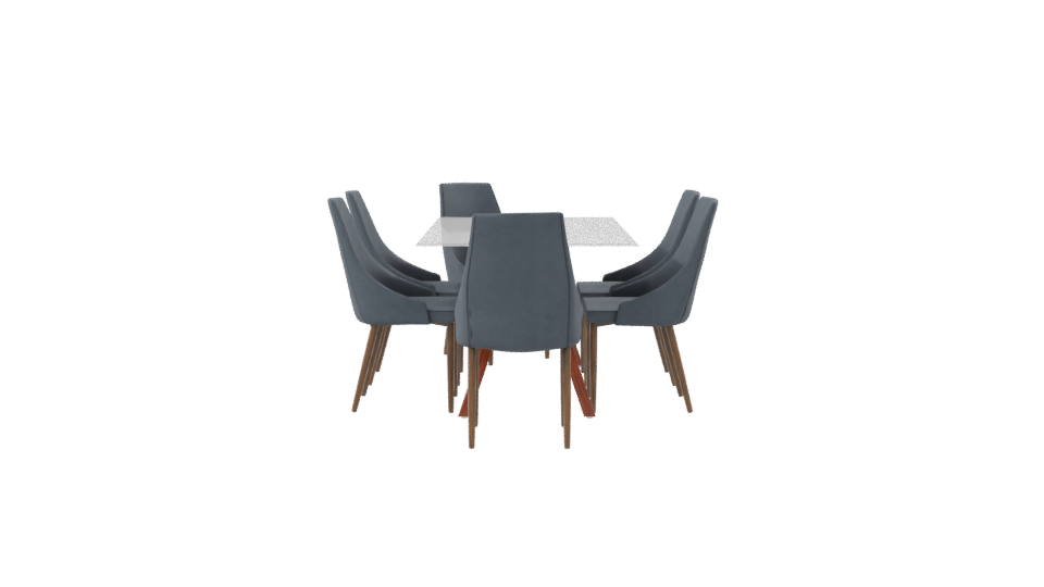 Stylish Dining Table Set 3D - Professional 3D Model Render 8