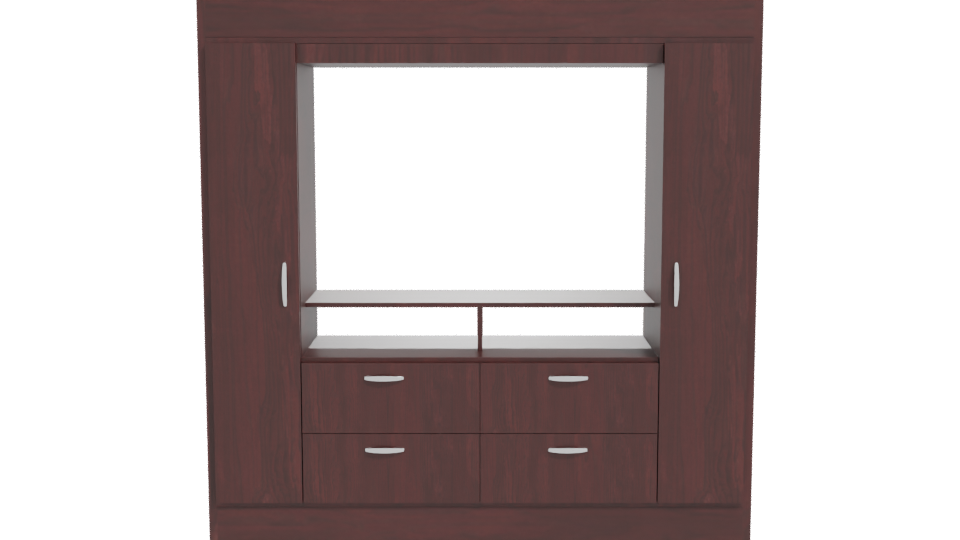 Stylish Wooden Storage Unit 3D - Professional 3D Model Render 11